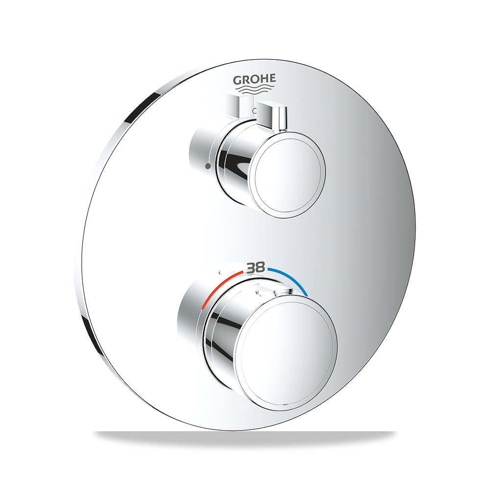 صورة منتج محابس وصمامات السباكة صمام ومحبس جروهي (GROHE) موديل 24075000 – اللون / التشطيب الكروم – ملمع - كود الصنف reemco-2027-1157431 - ماركة يباع من خلال reemco - توريد وتصوير حصري لشركة ريمكو القابضة السعودية