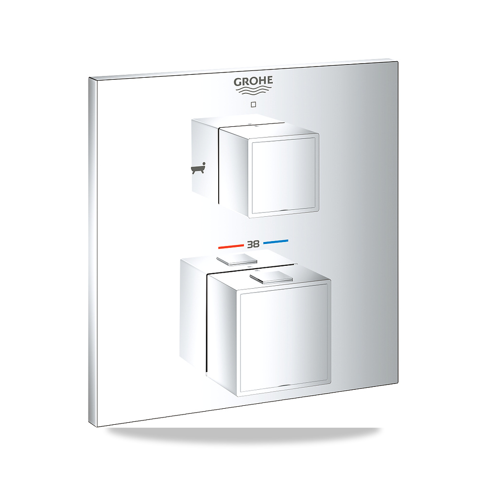 صورة منتج محابس وصمامات السباكة صمام ومحبس جروهي (GROHE) موديل 24155000 – اللون / التشطيب الكروم – ملمع - كود الصنف reemco-2027-1157436 - ماركة يباع من خلال reemco - توريد وتصوير حصري لشركة ريمكو القابضة السعودية