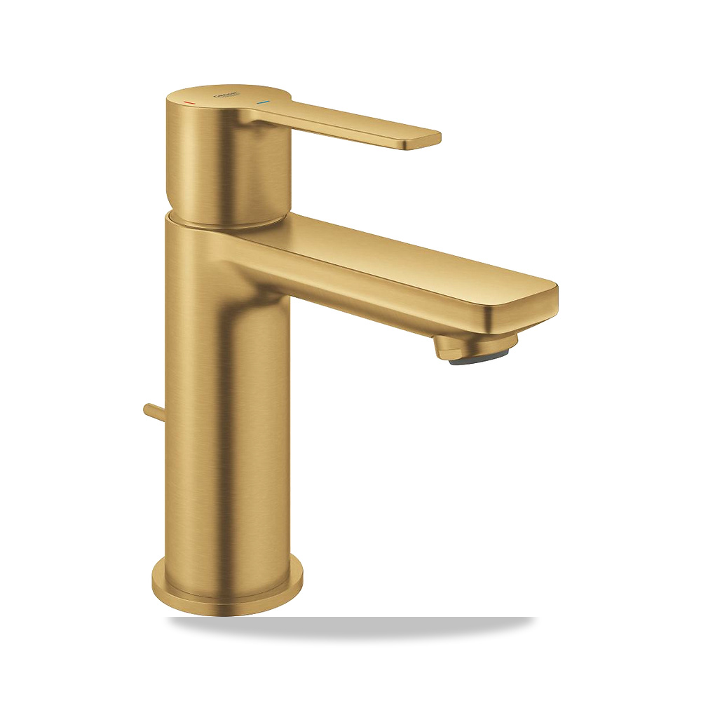 صورة منتج خلاط مغسلة حمام مفرد جروهي (GROHE) موديل 23790GN1 – اللون / التشطيب ذهبي – تشطيب السطح مريش - كود الصنف reemco-2027-1157566 - ماركة يباع من خلال reemco - توريد وتصوير حصري لشركة ريمكو القابضة السعودية