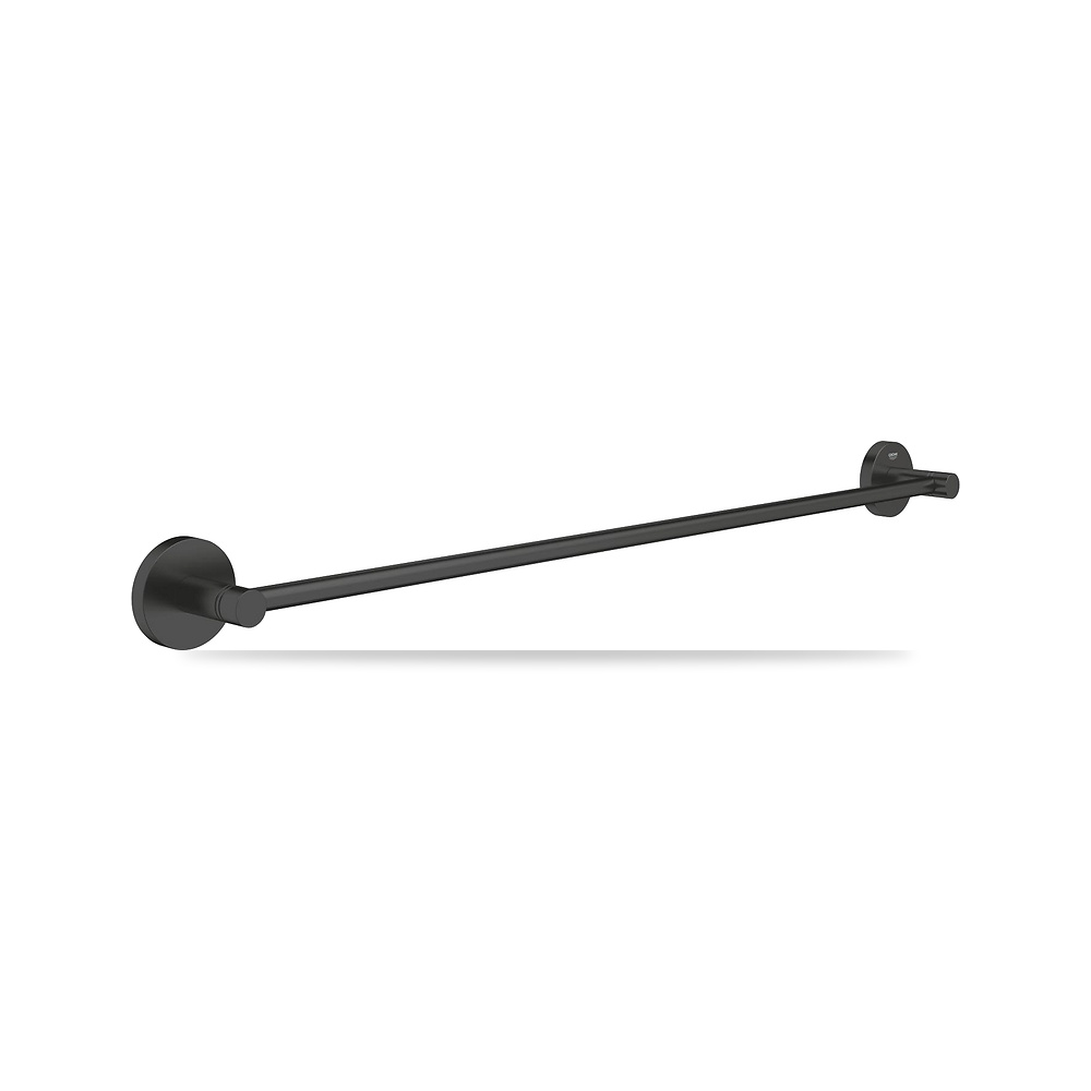 صورة منتج عارضة وحامل مناشف جداري جروهي (GROHE) موديل 1022512430 – اللون / التشطيب أسود – تشطيب السطح غير لامع، مت - كود الصنف reemco-2027-1157628 - ماركة يباع من خلال reemco - توريد وتصوير حصري لشركة ريمكو القابضة السعودية