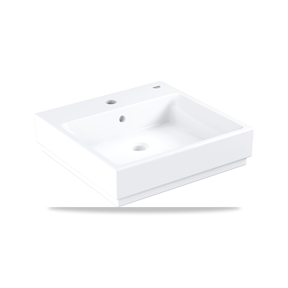 صورة منتج Cube Ceramic – حوض طاولة علوي 50 جروهي (GROHE) موديل 3947800H – اللون / التشطيب أبيض - كود الصنف reemco-2027-1157916 - ماركة يباع من خلال reemco - توريد وتصوير حصري لشركة ريمكو القابضة السعودية