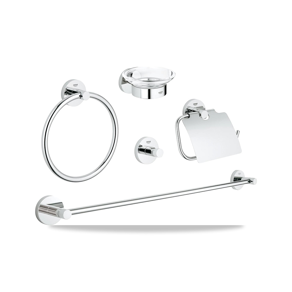 صورة منتج إكسسوارات الحمام والمغاسل زجاج 5 بوصة جروهي (GROHE) موديل 40344001 – اللون / التشطيب الكروم – ملمع - كود الصنف reemco-2027-1157951 - ماركة يباع من خلال reemco - توريد وتصوير حصري لشركة ريمكو القابضة السعودية