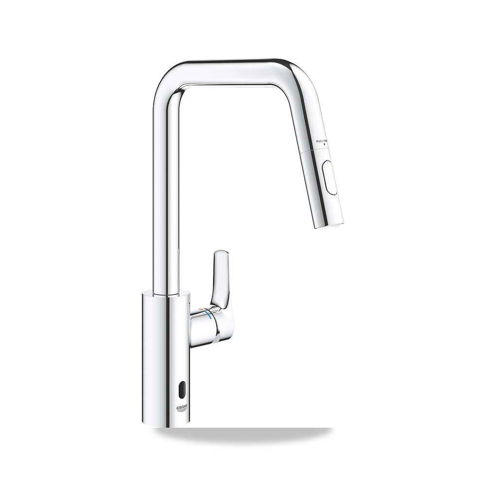 خلاط حوض مطبخ مفرد جروهي (GROHE) موديل 101235000D - اللون / التشطيب الكروم - ملمع