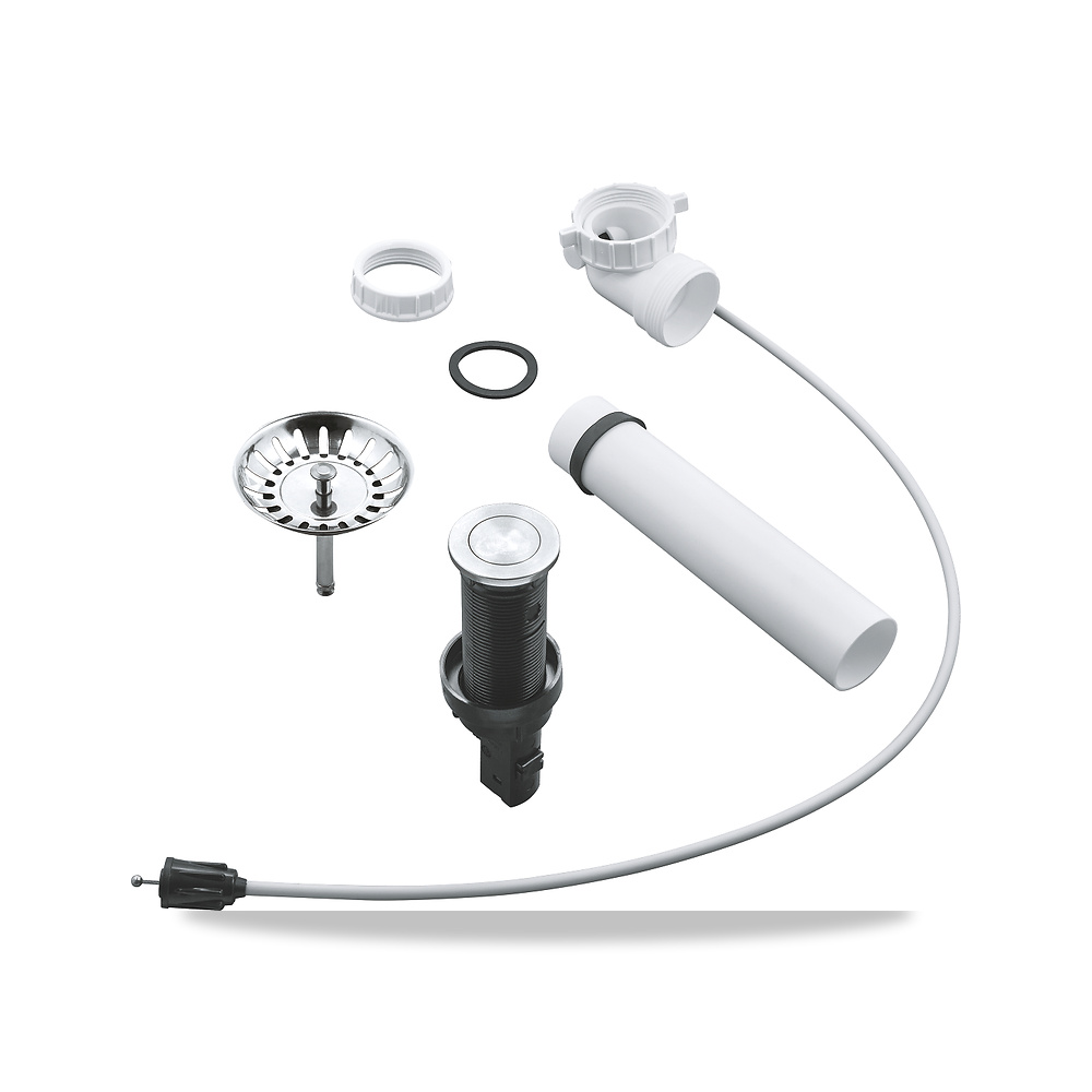 أحواض المطبخ وملحقاتها جروهي (GROHE) موديل 40986SD0 - اللون / التشطيب صلب لا يصدأ - تشطيب السطح مريش