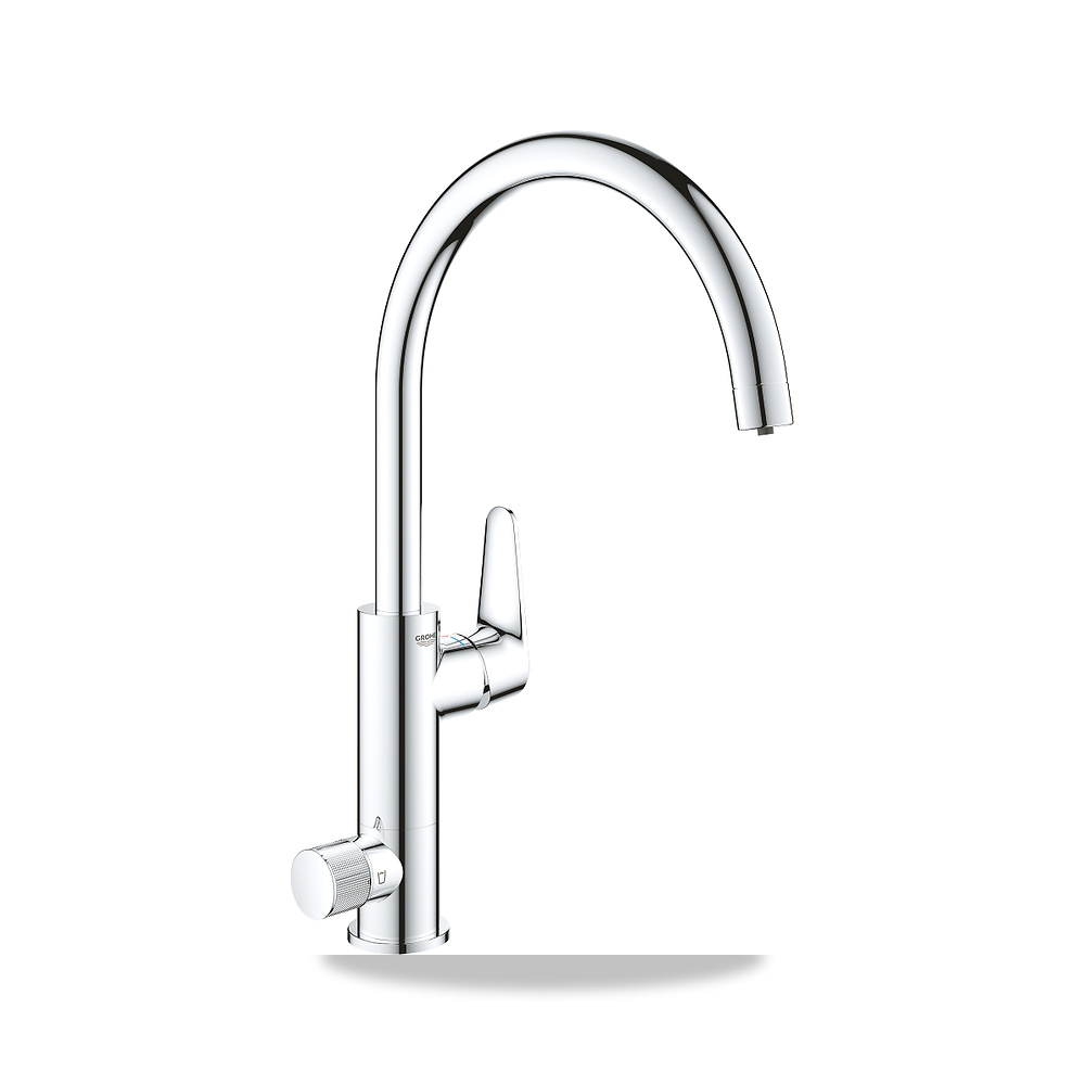 خلاط حوض مطبخ أزرق مفرد جروهي (GROHE) موديل 3172300C - اللون / التشطيب الكروم - ملمع
