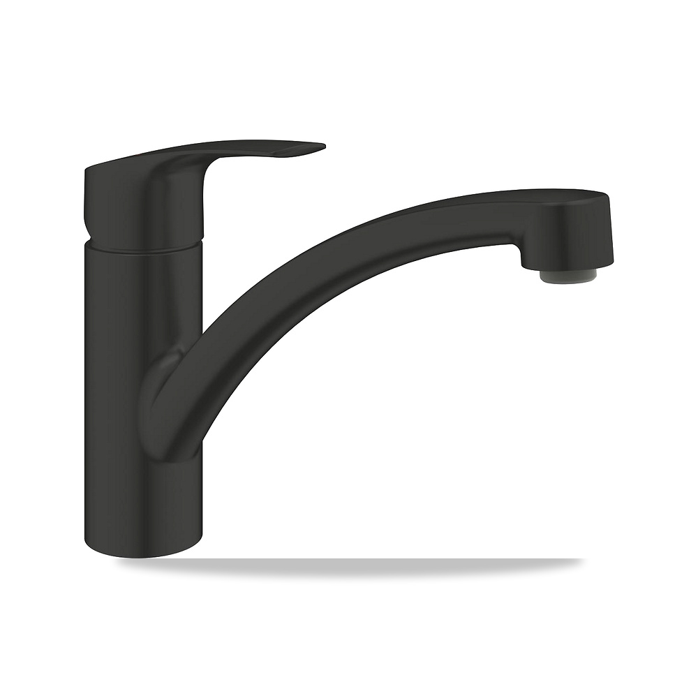 خلاط حوض مطبخ مفرد جروهي (GROHE) موديل 33281243D - اللون / التشطيب أسود - تشطيب السطح غير لامع، مت