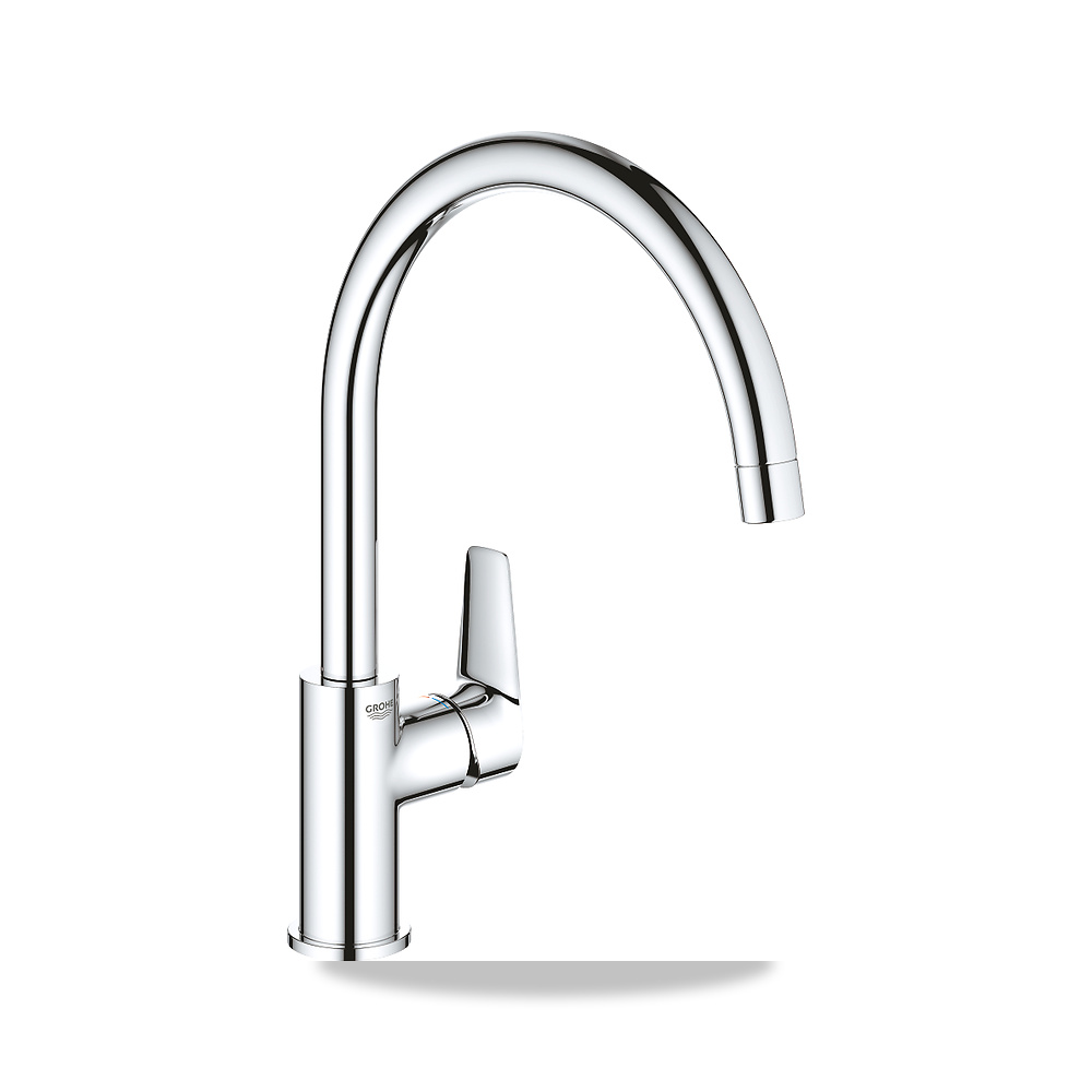 خلاط حوض مطبخ مفرد جروهي (GROHE) موديل 3136710D - اللون / التشطيب الكروم - ملمع