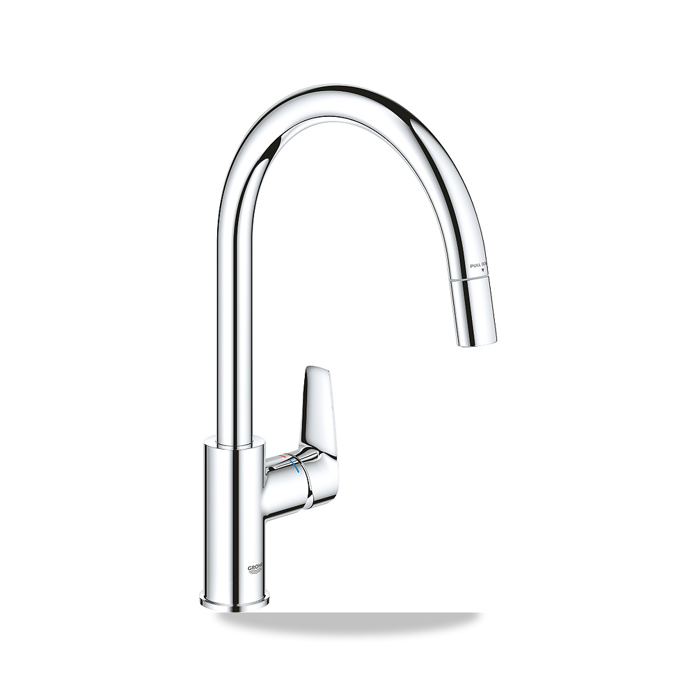 خلاط حوض مطبخ مفرد جروهي (GROHE) موديل 3053600D - اللون / التشطيب الكروم - ملمع