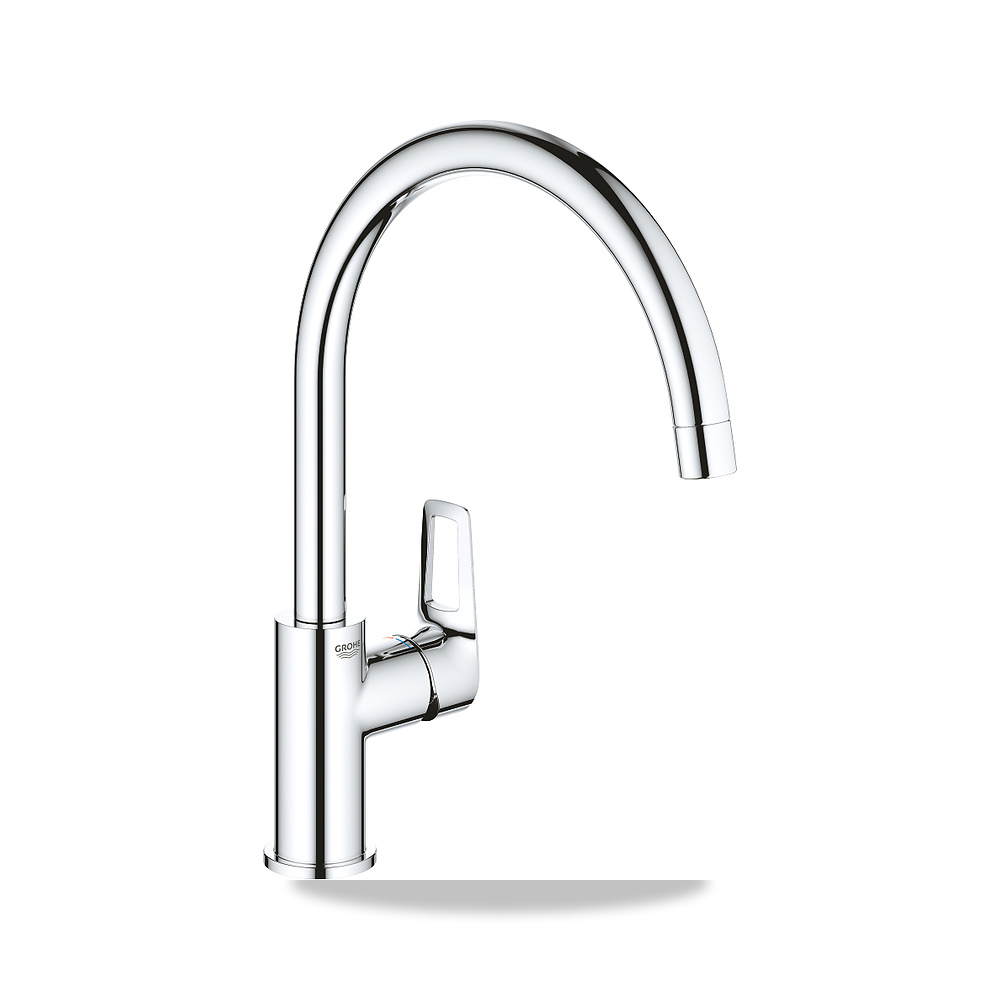 صورة منتج خلاط حوض مطبخ مفرد جروهي (GROHE) موديل 3136810D – اللون / التشطيب الكروم – ملمع - كود الصنف reemco-2027-1158080 - ماركة يباع من خلال reemco - توريد وتصوير حصري لشركة ريمكو القابضة السعودية