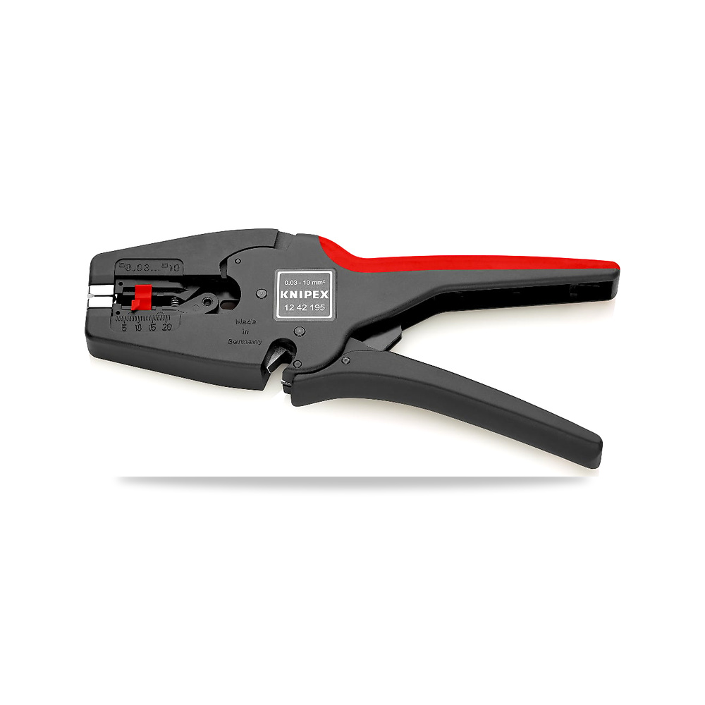 صورة منتج تجهيزات ومستلزمات هندسية كنيبكس (KNIPEX) (KNIPEX MultiStrip 10 Automatic insulation stripper) - كود الصنف reemco-2027-1168691 - ماركة يباع من خلال reemco - توريد وتصوير حصري لشركة ريمكو القابضة السعودية