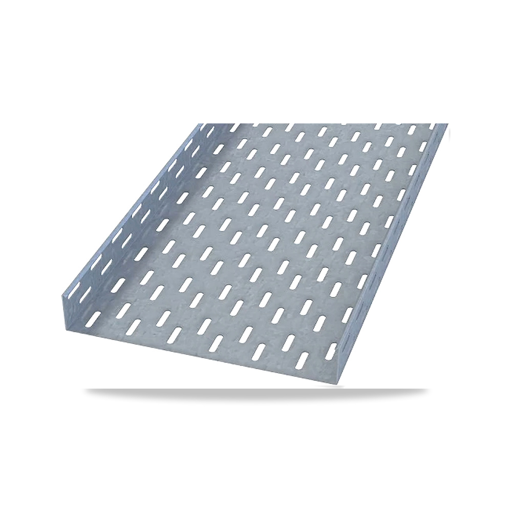 حامل كابلات مستقيم مثقب – 75 × 100 مم موديل MK-257 - المادة صلب مجلفن