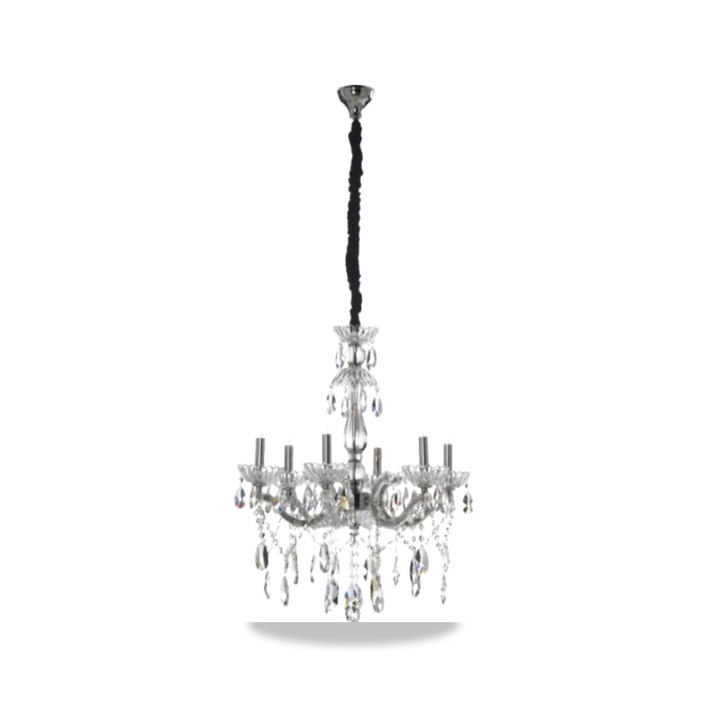 صورة منتج ثريا كريستال 53 × 42 × 20 سم، لون فضي، تصميم مودرن موديل MK-118 – 53 x 42 x 20 سم - كود الصنف reemco-2027-1215174 - ماركة يباع من خلال reemco - توريد وتصوير حصري لشركة ريمكو القابضة السعودية