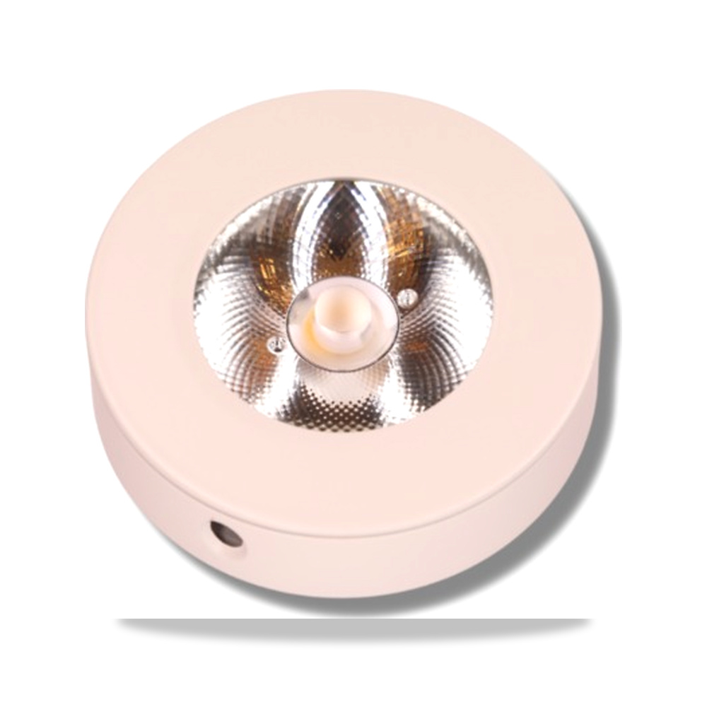 صورة منتج سبوت لايت LED قدرة 3 وات لون أبيض قطر 7.5 سم ارتفاع 1.5 سم موديل MK-781 – لون الاضاءة أصفر - كود الصنف reemco-2027-1217003 - ماركة يباع من خلال reemco - توريد وتصوير حصري لشركة ريمكو القابضة السعودية