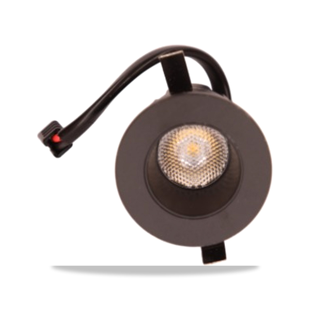 صورة منتج سبوت لايت LED أسود صغير، قدرة 3 وات، عمق 4 سم، فريم 3.6 سم موديل MK-844 – لون الاضاءة أصفر - كود الصنف reemco-2027-1217008 - ماركة يباع من خلال reemco - توريد وتصوير حصري لشركة ريمكو القابضة السعودية