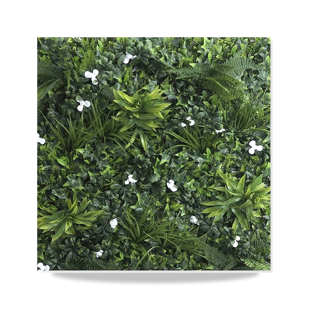 عشب صناعي جداري 3D 100×100 سم، لون اخضر موديل MK-353 - 100x100 سم
