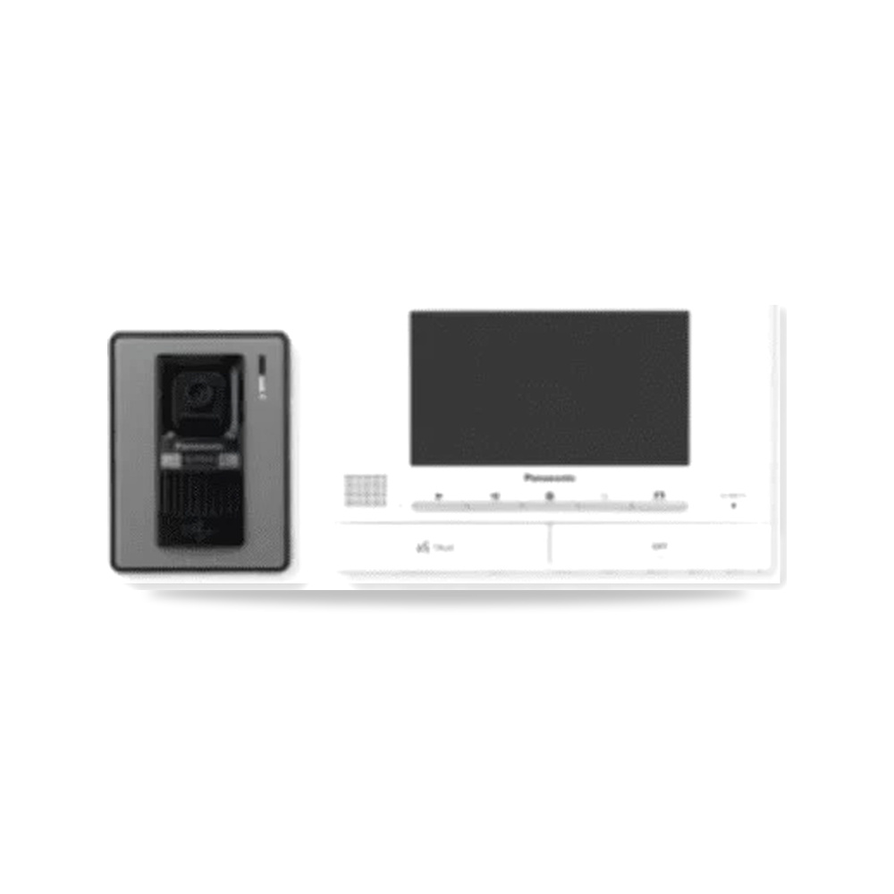 فيديو انتركم Panasonic 7 بوصة، شاشة LCD، لون أسود وأبيض موديل MK-708