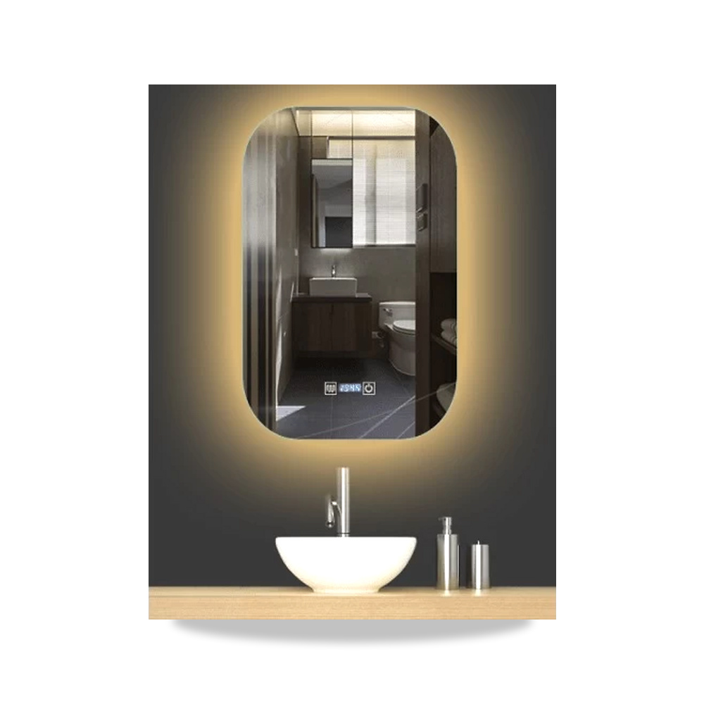 صورة منتج مرآة حمام بإضاءة ليد 90×60 سم– nc100 موديل MK-190 - كود الصنف reemco-2027-1311427 - ماركة يباع من خلال reemco - توريد وتصوير حصري لشركة ريمكو القابضة السعودية