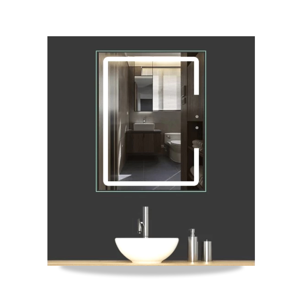 صورة منتج مرآة حمام بإضاءة ليد 60×80 سم موديل MK-550 - كود الصنف reemco-2027-1311524 - ماركة يباع من خلال reemco - توريد وتصوير حصري لشركة ريمكو القابضة السعودية