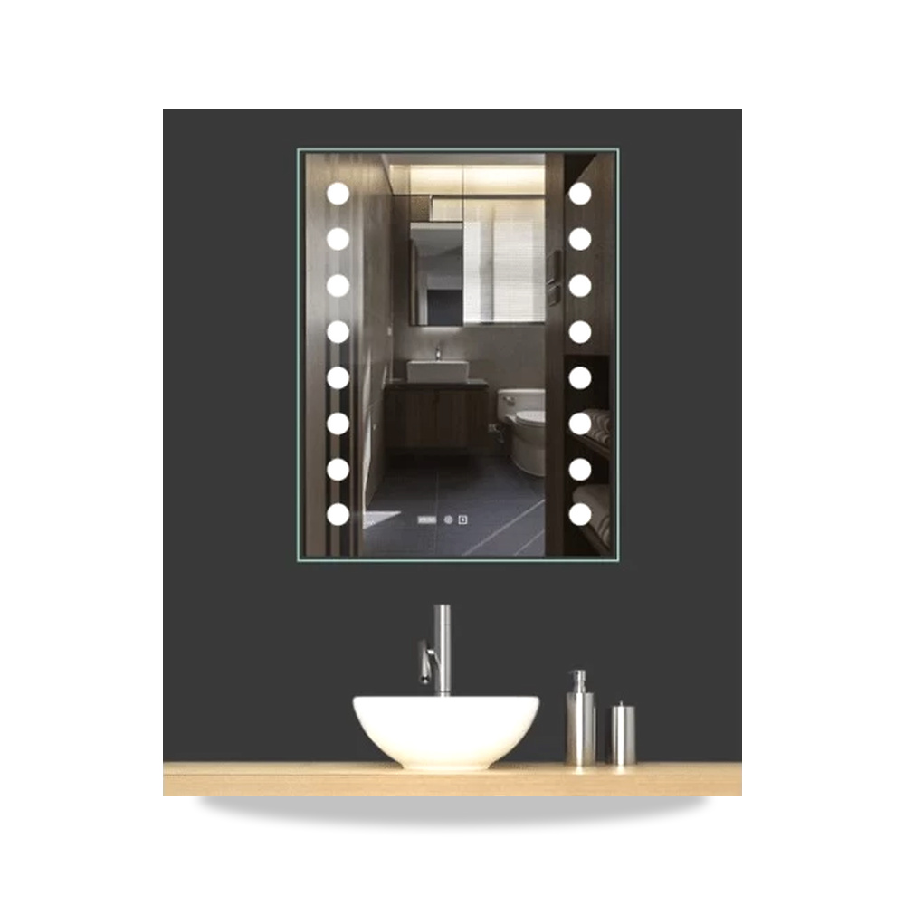 صورة منتج مرآة حمام بإضاءة ليد 60×80 سم موديل MK-600 - كود الصنف reemco-2027-1311531 - ماركة يباع من خلال reemco - توريد وتصوير حصري لشركة ريمكو القابضة السعودية