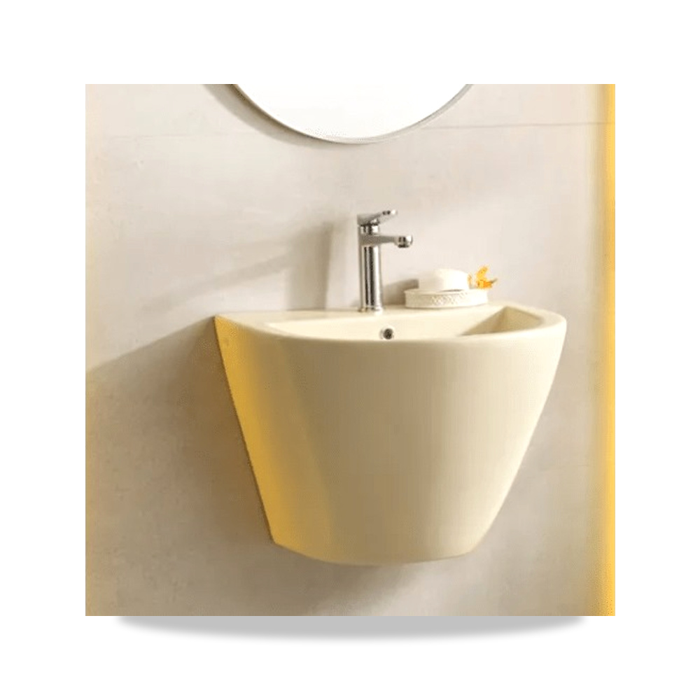 صورة منتج حوض مغسلة معلق– 54×44.5×37 سم– بيج– beige-color موديل MK-352 – الخامة بورسلان - كود الصنف reemco-2027-1314353 - ماركة يباع من خلال reemco - توريد وتصوير حصري لشركة ريمكو القابضة السعودية