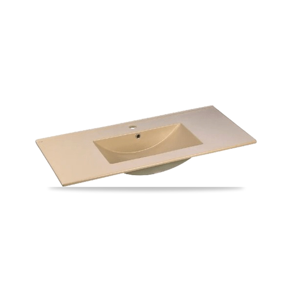 صورة منتج حوض مغسلة معلق– 101×46.5×27 سم– بيج– beige-color موديل MK-112 – الخامة بورسلان - كود الصنف reemco-2027-1314394 - ماركة يباع من خلال reemco - توريد وتصوير حصري لشركة ريمكو القابضة السعودية