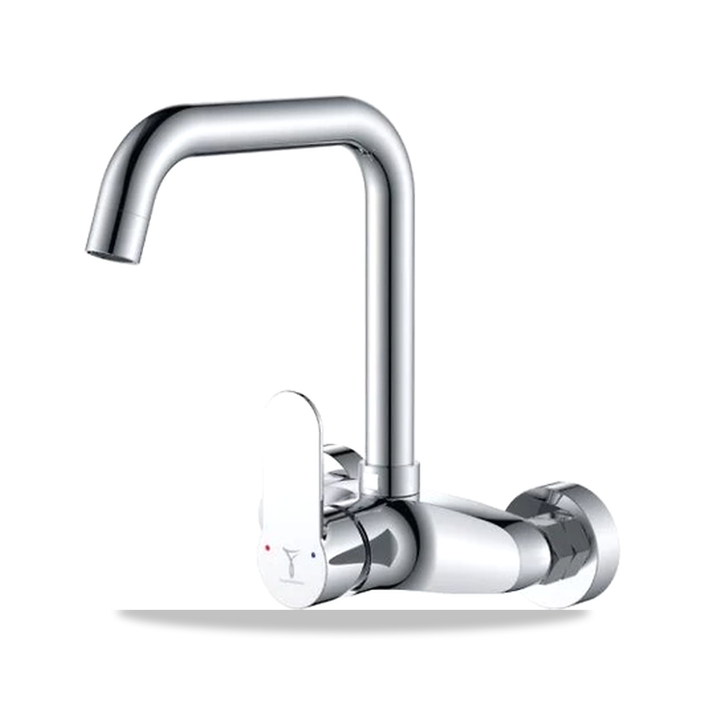 صورة منتج خلاط حوض مطبخ جداري لون كروم موديل MK-677 - كود الصنف reemco-2027-1317642 - ماركة يباع من خلال reemco - توريد وتصوير حصري لشركة ريمكو القابضة السعودية