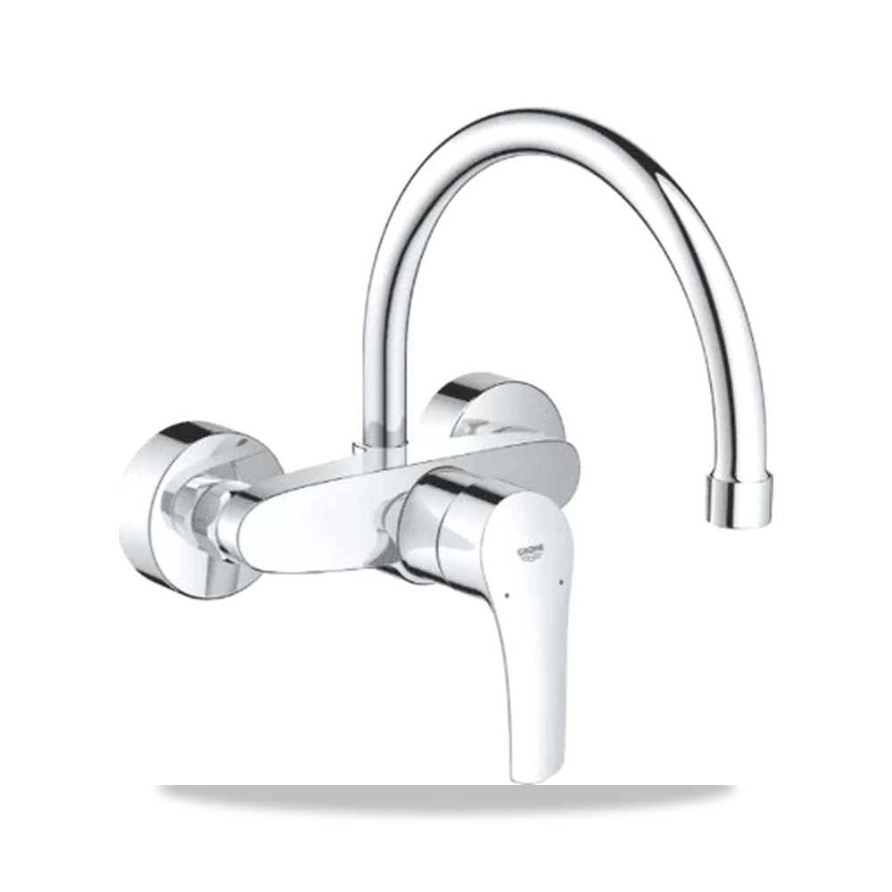 صورة منتج خلاط مغسلة مطبخ جداري مقاوم للصدأ ومتعدد الاستخدامات جروهي (GROHE) موديل MK-281 - كود الصنف reemco-2027-1318121 - ماركة يباع من خلال reemco - توريد وتصوير حصري لشركة ريمكو القابضة السعودية