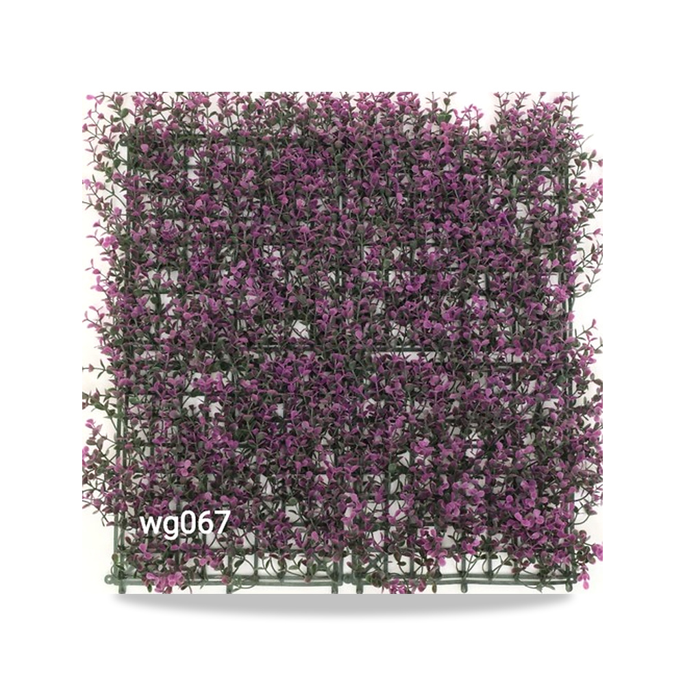 عشب صناعي جداري 2D، لون أخضر مع بنفسجي، WG 067– wg-067-green-with-purple موديل MK-568