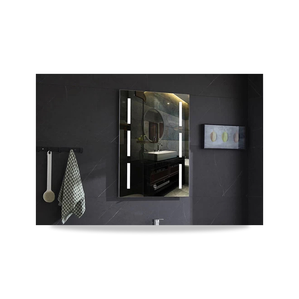 صورة منتج مرآة حمام ليد 80×60 سم، إضاءة بيضاء/صفراء موديل MK-124 - كود الصنف reemco-2027-1341423 - ماركة يباع من خلال reemco - توريد وتصوير حصري لشركة ريمكو القابضة السعودية