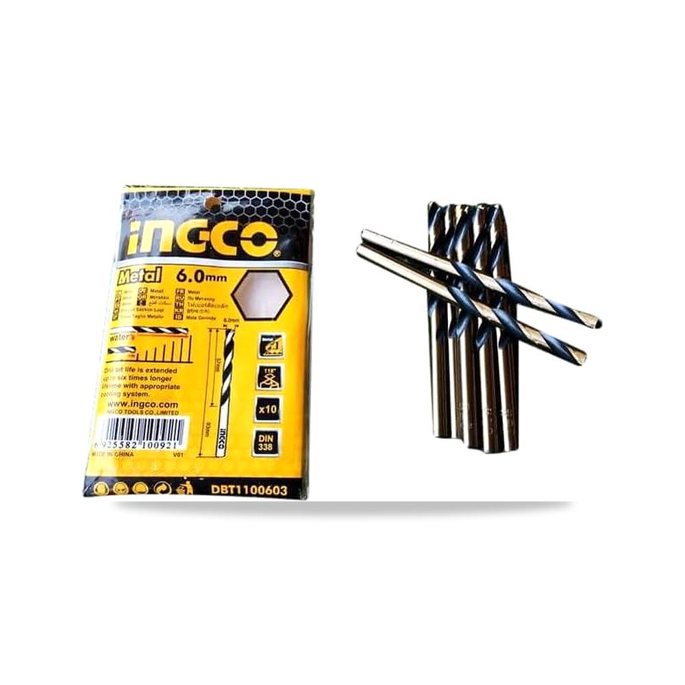 صورة منتج HSS steel drill bit 6 mm /1PCS ريشة ثقب حديد 6 ملى السعر بالحبة موديل DBT1100603 – الخامة فولاذ كربوني – 6 مليمترات - كود الصنف reemco-2027-1356090 - ماركة يباع من خلال reemco - توريد وتصوير حصري لشركة ريمكو القابضة السعودية