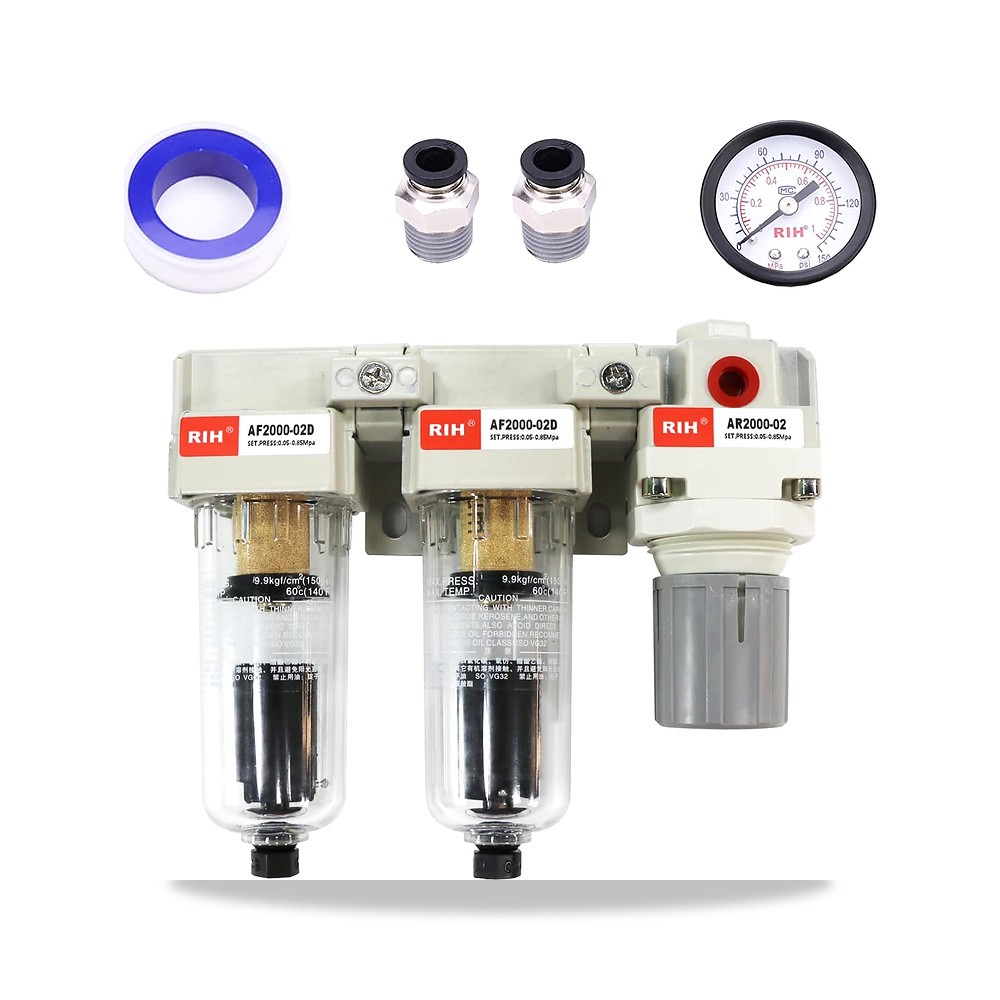 صورة منتج Pneumatics 1/4” NPT تلقائي تصريف مضغوط هواء مزدوج فلتر & Regulator, ضاغط Water Separator, موديل AC2110-02D - كود الصنف reemco-2027-1357136 - ماركة يباع من خلال reemco - توريد وتصوير حصري لشركة ريمكو القابضة السعودية