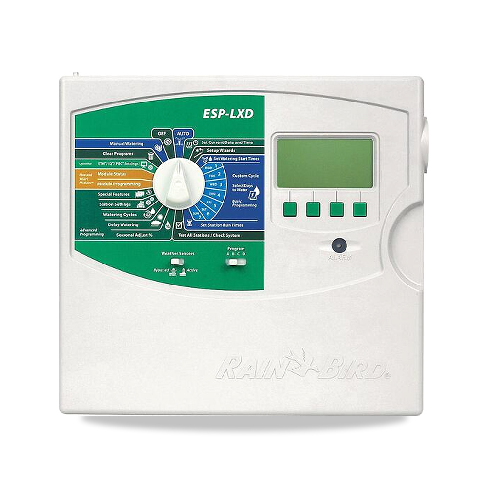 صورة منتج لوحة وجهاز تحكم أوتوماتيكي بشبكات الري رين بيرد (Rain Bird) موديل ESP-LXD - كود الصنف reemco-2027-1359481 - ماركة يباع من خلال reemco - توريد وتصوير حصري لشركة ريمكو القابضة السعودية