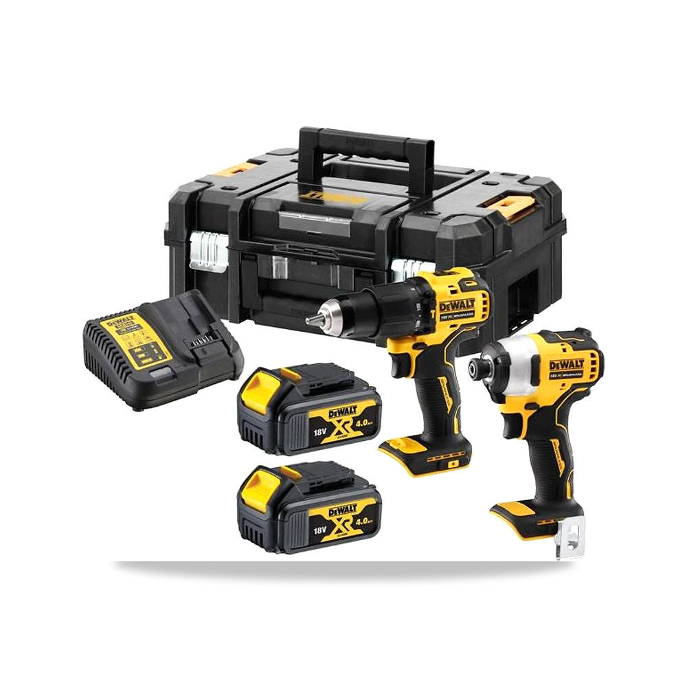 صورة منتج ديوالت طقم دريل ومفك إكس آر 18 فولت بدون فحمات أصفر وأسود DCK2062M2T-GB – 44.1 سم – 33.3 سم - كود الصنف reemco-2027-1366176 - ماركة يباع من خلال reemco - توريد وتصوير حصري لشركة ريمكو القابضة السعودية
