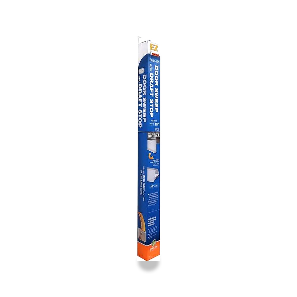 فروسـت كينج سدادة باب تركب بالدفع والسحب مع عازل للتيارات الهوائية أبيض 1-3/4 x 36 بوصة UBD77W فروست كينج