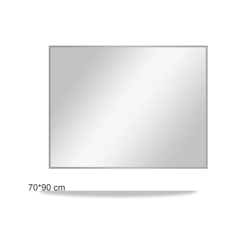 صورة منتج أكوا دروب مرآة حمام مستطيلة بتصميم بسيط فضي 70 × 90 سم DWNM7090SSF-BS – 77 سم – 97 سم - كود الصنف reemco-2027-1368208 - ماركة يباع من خلال reemco - توريد وتصوير حصري لشركة ريمكو القابضة السعودية