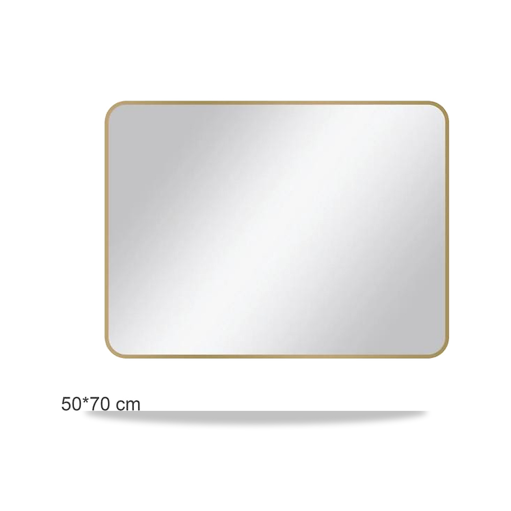صورة منتج أكوا دروب مرآة حمام مستطيلة بتصميم بسيط ذهبي 50 × 70 سم DWNM5070SRF-BG – 57 سم – 77 سم - كود الصنف reemco-2027-1368244 - ماركة يباع من خلال reemco - توريد وتصوير حصري لشركة ريمكو القابضة السعودية