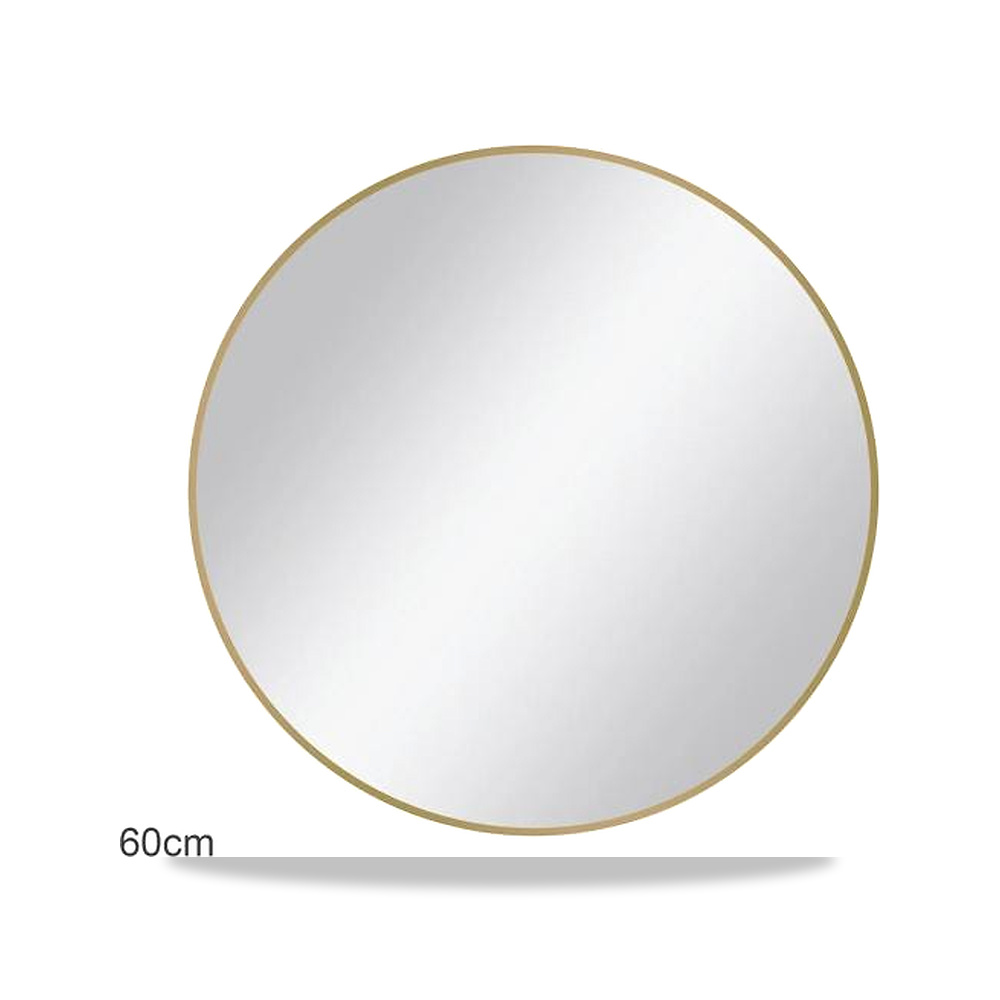 صورة منتج أكوا دروب مرآة حمام دائرية بتصميم أنيق وبسيط ذهبي 60 سم DWNM60RF-BG – 67 سم – 67 سم - كود الصنف reemco-2027-1368275 - ماركة يباع من خلال reemco - توريد وتصوير حصري لشركة ريمكو القابضة السعودية