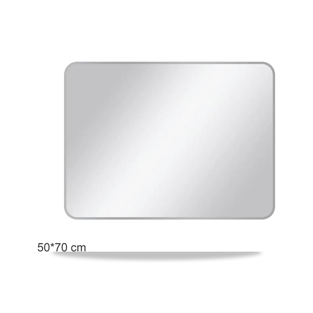 صورة منتج أكوا دروب مرآة حمام مستطيلة بتصميم بسيط فضي 50 × 70 سم DWNM5070SRF-BS – 57 سم – 77 سم - كود الصنف reemco-2027-1368495 - ماركة يباع من خلال reemco - توريد وتصوير حصري لشركة ريمكو القابضة السعودية