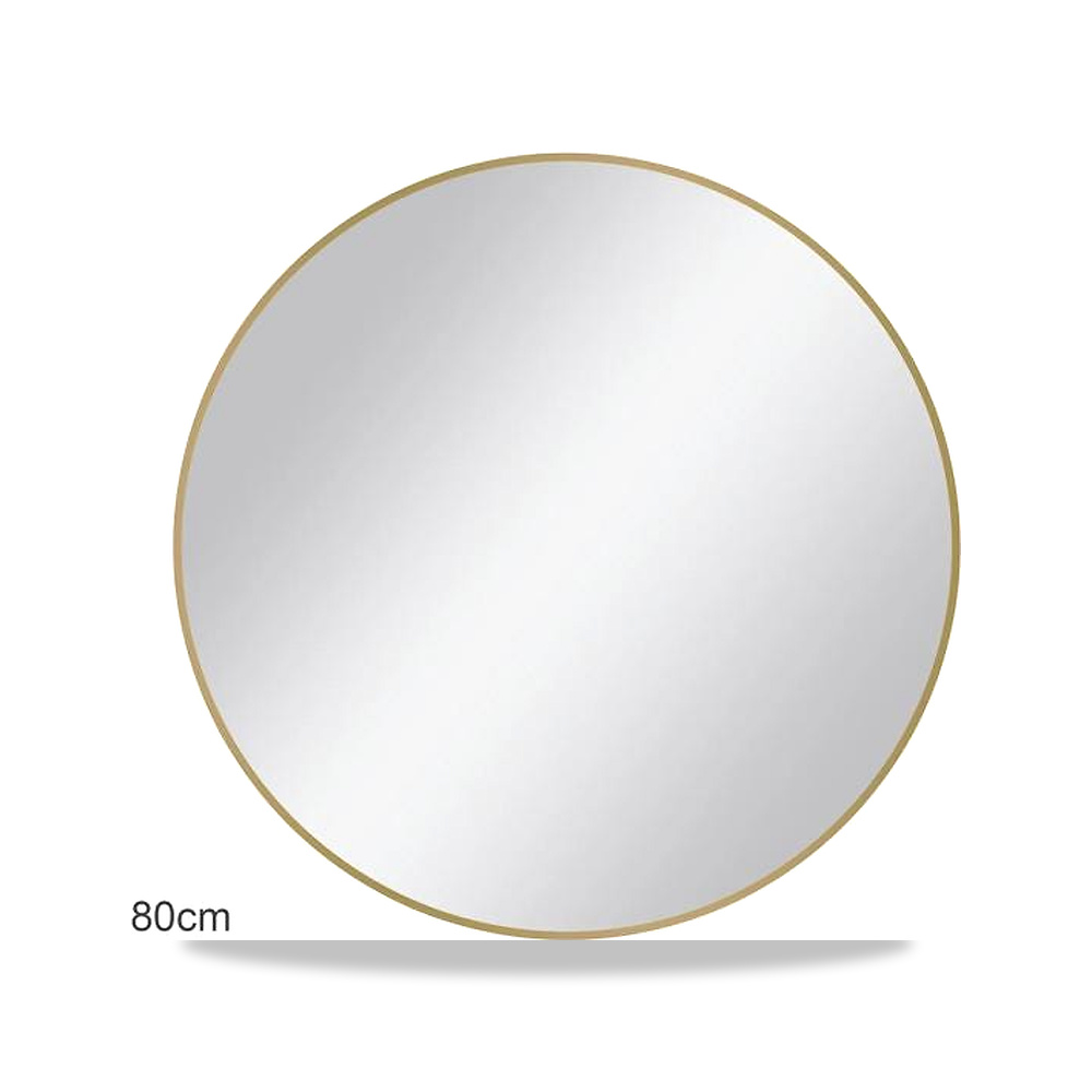 صورة منتج أكوا دروب مرآة حمام دائرية بتصميم أنيق وبسيط ذهبي 80 سم DWNM80RF-BG – 87 سم – 87 سم - كود الصنف reemco-2027-1368545 - ماركة يباع من خلال reemco - توريد وتصوير حصري لشركة ريمكو القابضة السعودية