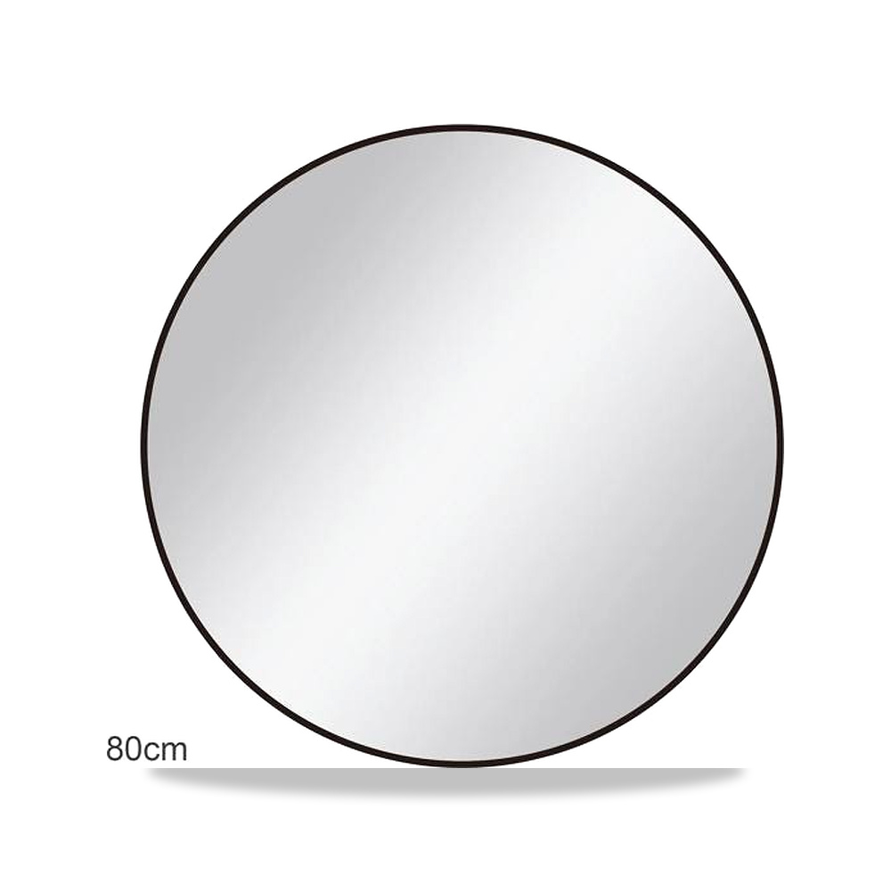 صورة منتج أكوا دروب مرآة حمام دائرية بتصميم أنيق وبسيط أسود 80 سم DWNM80RF-BB – 87 سم – 87 سم - كود الصنف reemco-2027-1368588 - ماركة يباع من خلال reemco - توريد وتصوير حصري لشركة ريمكو القابضة السعودية