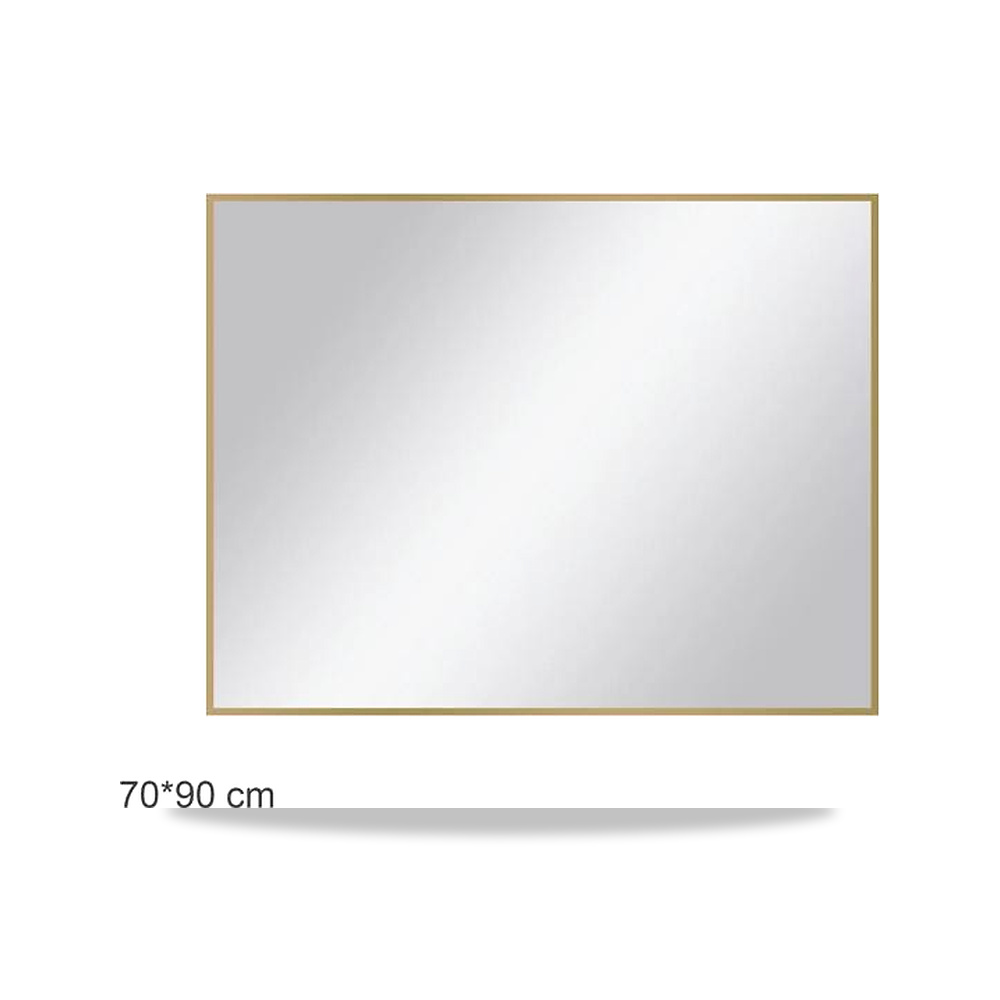 صورة منتج أكوا دروب مرآة حمام مستطيلة بتصميم بسيط ذهبي 70 × 90 سم DWNM7090SSF-BG – 77 سم – 97 سم - كود الصنف reemco-2027-1368595 - ماركة يباع من خلال reemco - توريد وتصوير حصري لشركة ريمكو القابضة السعودية