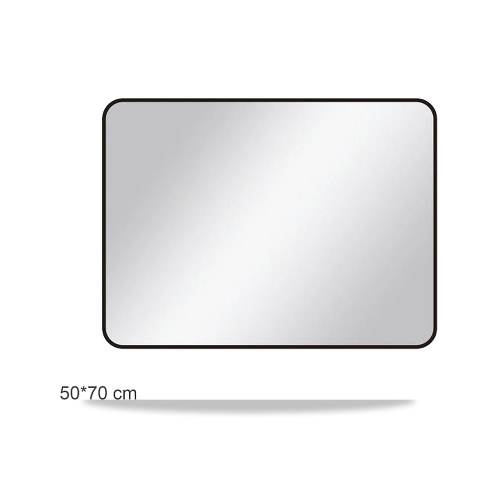صورة منتج أكوا دروب مرآة حمام مستطيلة بتصميم بسيط أسود 50 × 70 سم DWNM5070SRF-BB – 57 سم – 77 سم - كود الصنف reemco-2027-1368621 - ماركة يباع من خلال reemco - توريد وتصوير حصري لشركة ريمكو القابضة السعودية