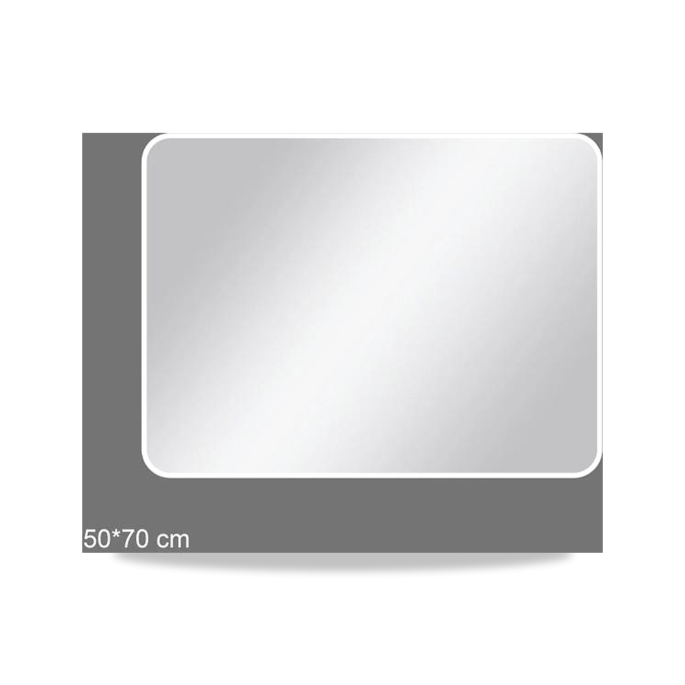 صورة منتج أكوا دروب مرآة حمام مستطيلة بتصميم بسيط رمادي معدني 50 × 70 سم DWNM5070SRF-BGM – اللون جونميتال – 57 سم - كود الصنف reemco-2027-1368673 - ماركة يباع من خلال reemco - توريد وتصوير حصري لشركة ريمكو القابضة السعودية