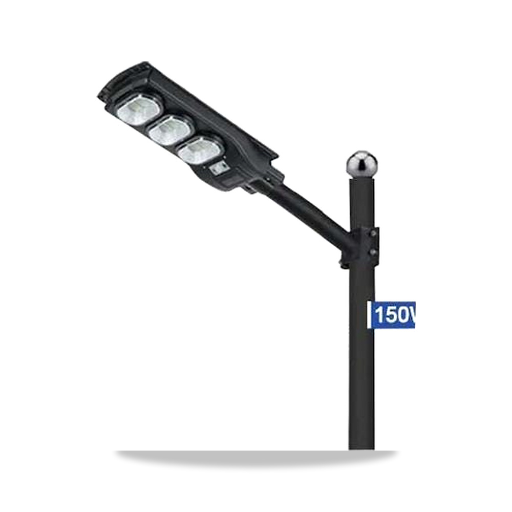 صورة منتج مصباح شارع ال اي دي يعمل بالطاقة الشمسية ومقاوم للماء IP65 150 واط أسود 0271C150-01 ماركة غير محددة - كود الصنف reemco-2027-1375474 - ماركة يباع من خلال reemco - توريد وتصوير حصري لشركة ريمكو القابضة السعودية