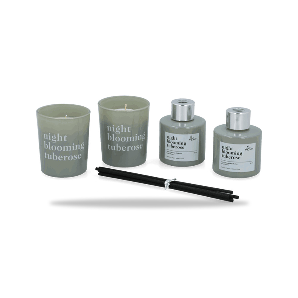 صورة منتج سيليا مجموعة عطور المنزل طقم شمعة ومعطر برائحة مسك الليل J010430148-N – 6.6 سم – 17.4 سم - كود الصنف reemco-2027-1375748 - ماركة يباع من خلال reemco - توريد وتصوير حصري لشركة ريمكو القابضة السعودية