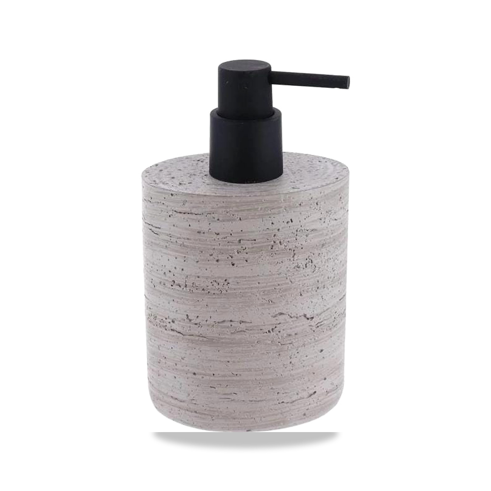 صورة منتج تيندانس موزع صابون بوليريسين بتأثير الخرسانة رمادي وأسود 380 مل 62174180 تينديس – 9 سم – 6.5 سم - كود الصنف reemco-2027-1375848 - ماركة يباع من خلال reemco - توريد وتصوير حصري لشركة ريمكو القابضة السعودية