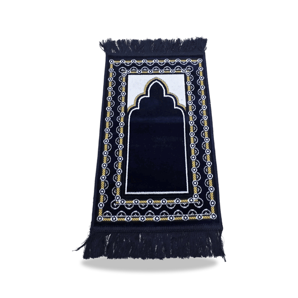 صورة منتج ريف سجادة صلاة إسلامية بتصميم بإطار منقط بجودة ممتازة أزرق وأبيض 35 x 60 سم SP MIDI 35X60S100821BL - كود الصنف reemco-2027-1375916 - ماركة يباع من خلال reemco - توريد وتصوير حصري لشركة ريمكو القابضة السعودية