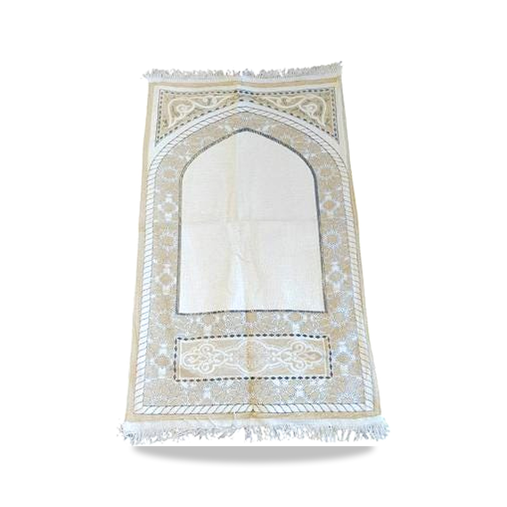 صورة منتج سليكو سجادة صلاة بنمط أنيق وجودة عالية من مموري فوم بيج وأبيض 800100123 – 110 سم – 70 سم - كود الصنف reemco-2027-1376883 - ماركة يباع من خلال reemco - توريد وتصوير حصري لشركة ريمكو القابضة السعودية