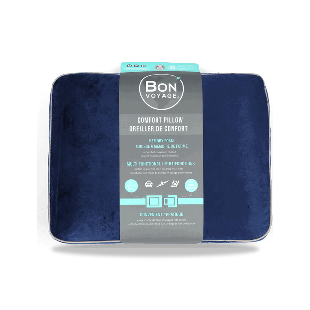 صورة منتج بون فوياج مخدة رقبة للسفر مربعة ألوان متنوعة SQUARE TRAVEL PILLOW بون فويج – 39.3 سم – 30.4 سم - كود الصنف reemco-2027-1384109 - ماركة يباع من خلال reemco - توريد وتصوير حصري لشركة ريمكو القابضة السعودية