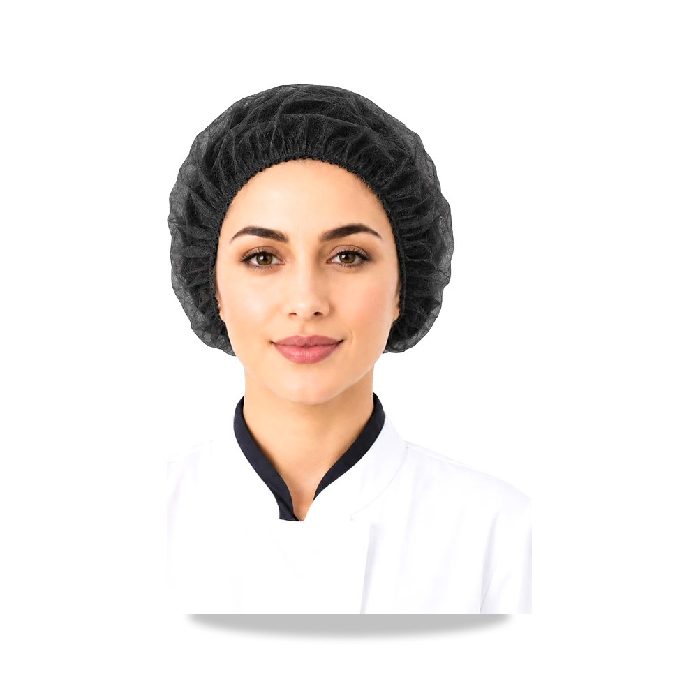 صورة منتج قبعات شعر منتفخة للاستخدام مرة واحدة (100 قطعة) – مقاس 21 انش، غطاء راس مرن ومريح لخدمات الطعام والمطابخ - كود الصنف reemco-2027-1389012 - ماركة يباع من خلال reemco - توريد وتصوير حصري لشركة ريمكو القابضة السعودية